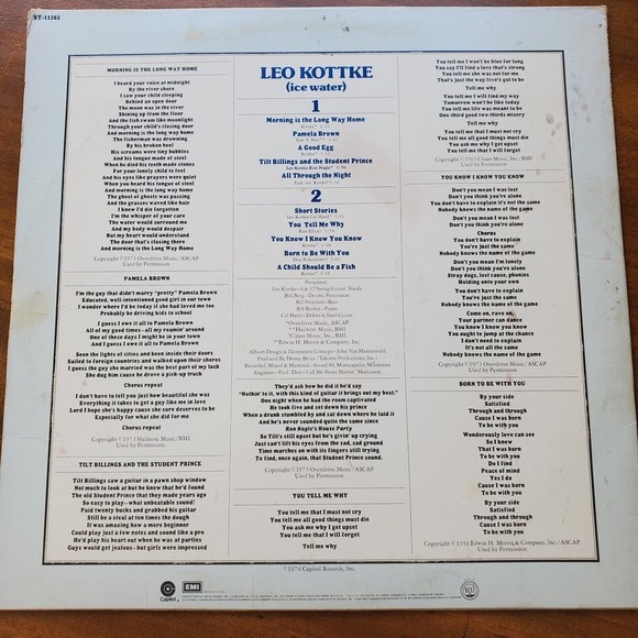 Leo Kottke Ice Water 1974 Vinyl LP Tested VG++ Contemporary Folk Guitar Wizardry - Picture 2 of 12